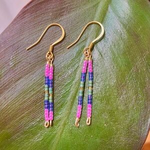 Beaded Boho Dangle Earrings